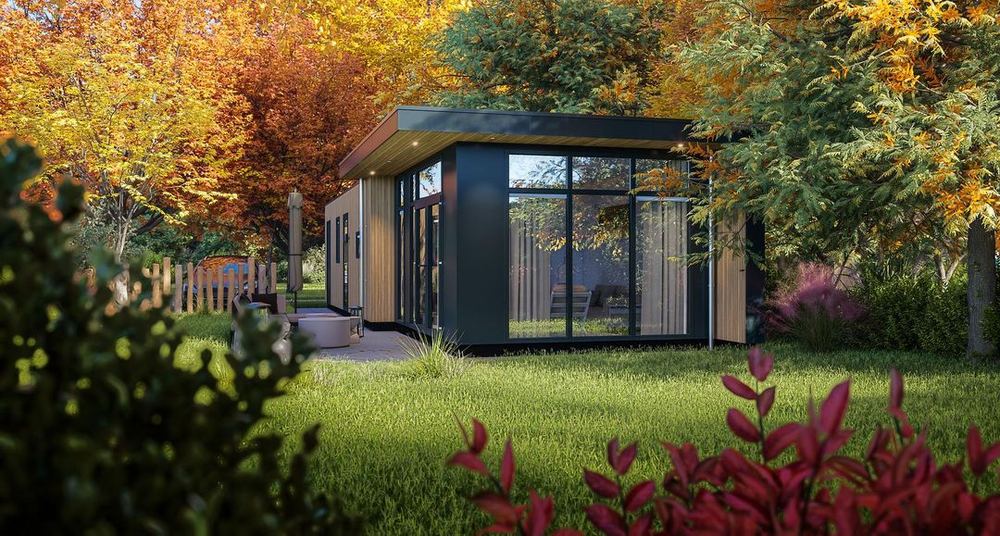 Moderne recreatiewoning met besloten tuin en terras